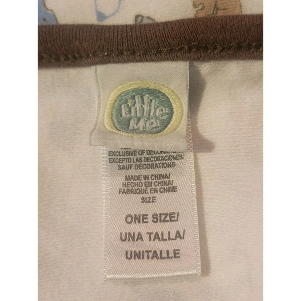 Little Me Puppy Blue/ Brown Unisex Security/ Receiving Blanket 21x27
